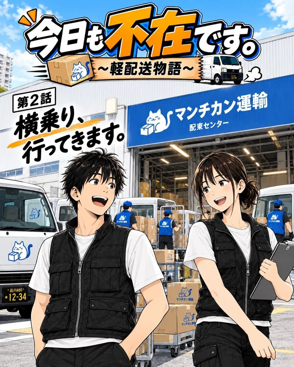 今日も不在です。 第2話「横乗り、行ってきます。」